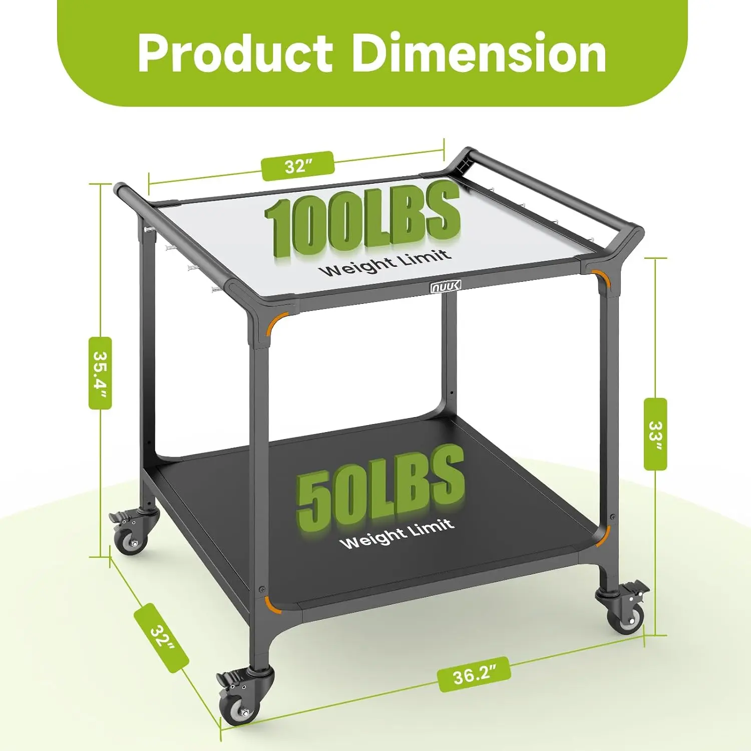 Outdoor Grill Cart on Wheel 32 - Foods X recension och pris