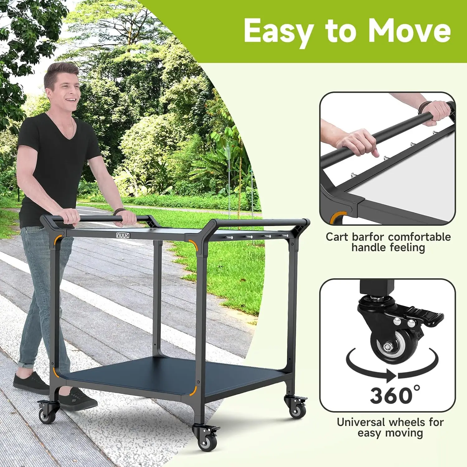 Outdoor Grill Cart on Wheel 32 - Foods X recension och pris