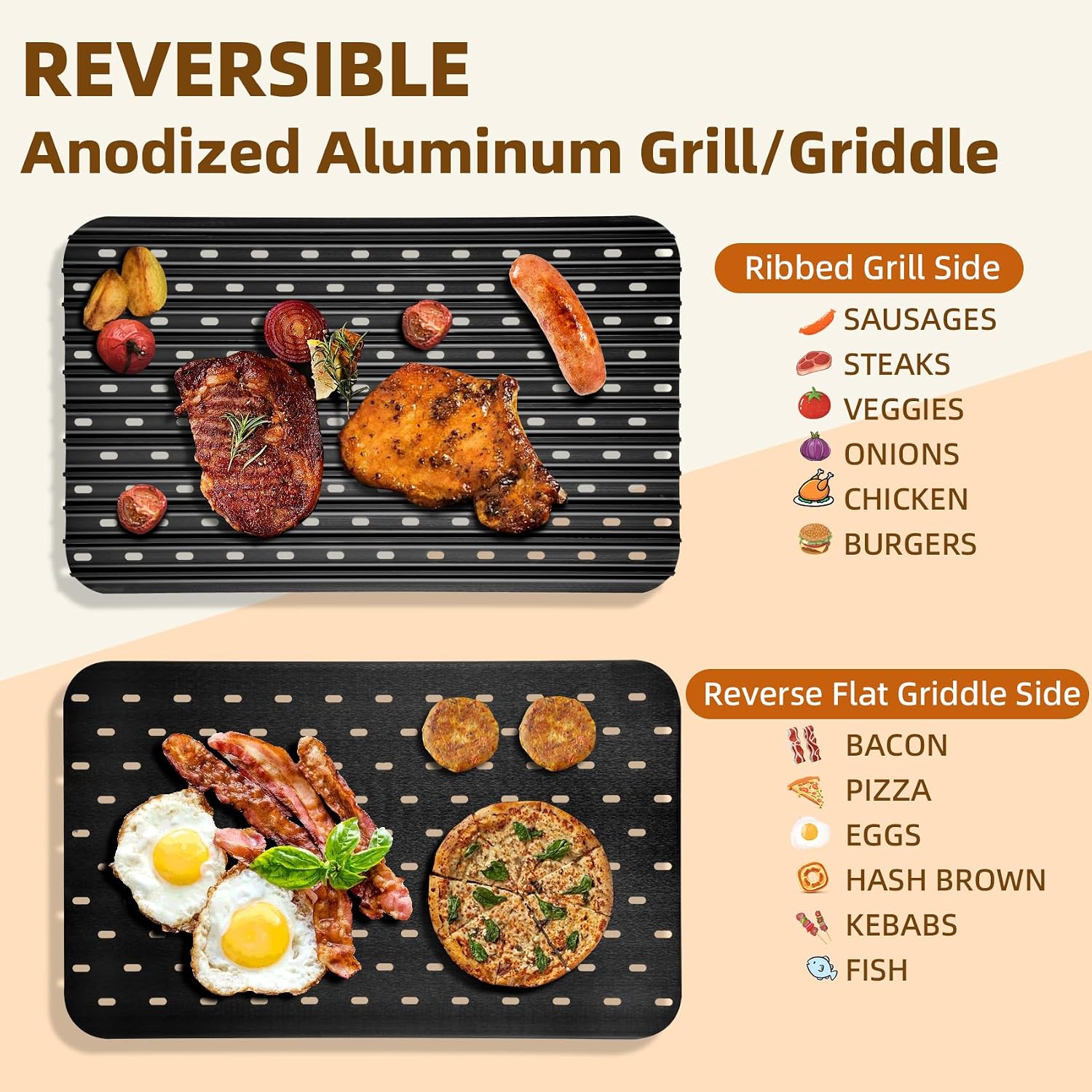 18.25'' x 11.5'' Reversible Al - Foods X recension och pris