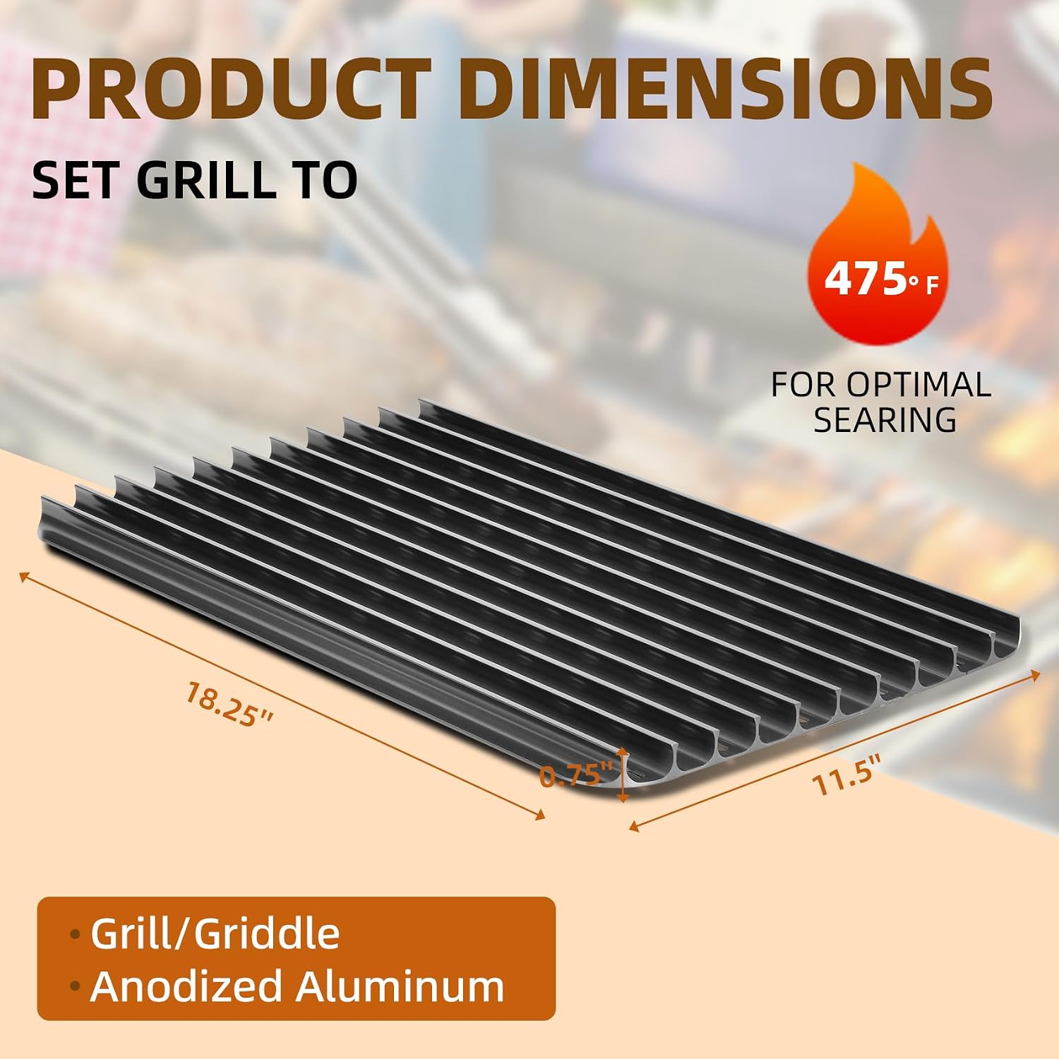 18.25'' x 11.5'' Reversible Al - Foods X recension och pris