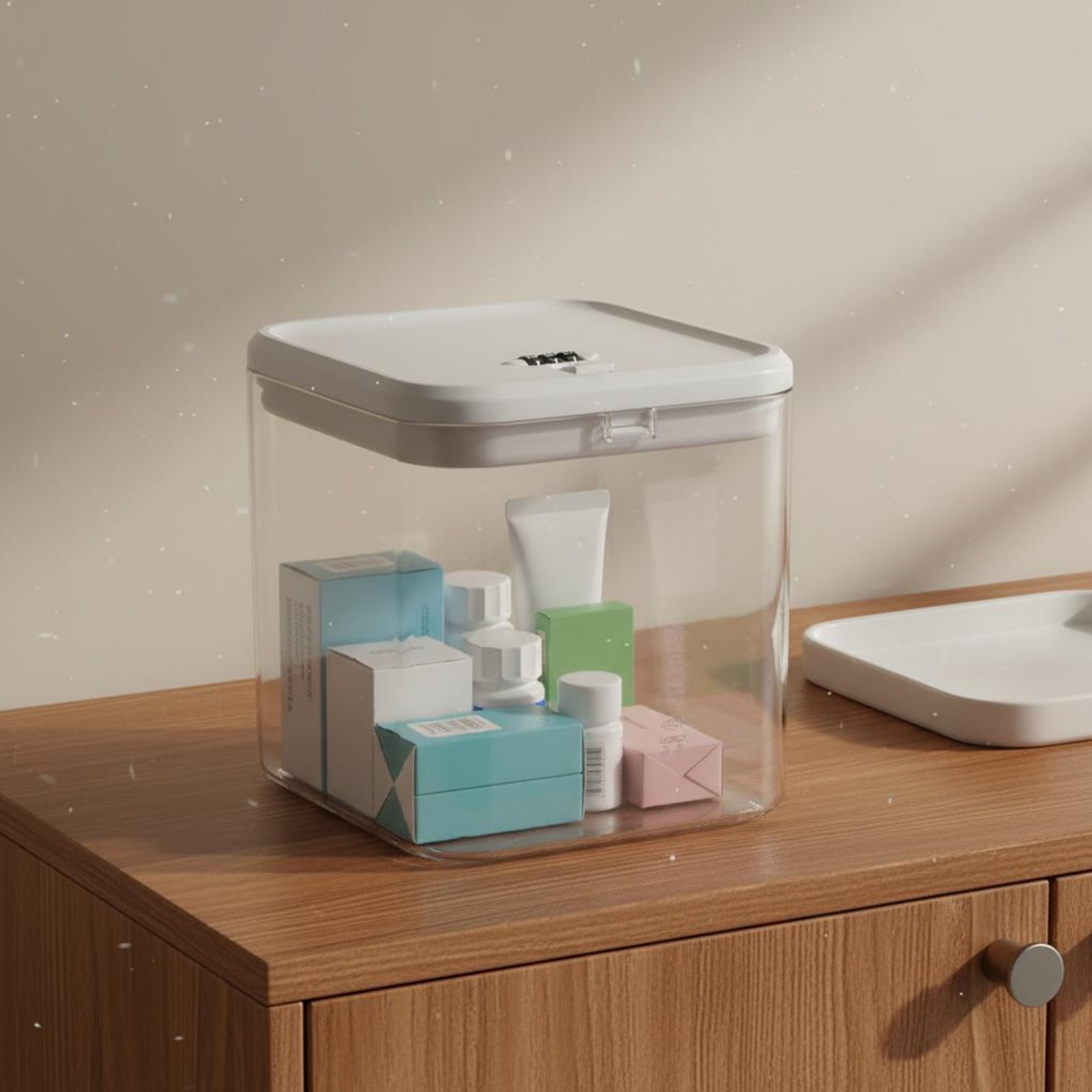 Clear Lockable Box Versatile L - Food & Snacks Coloring recension och pris
