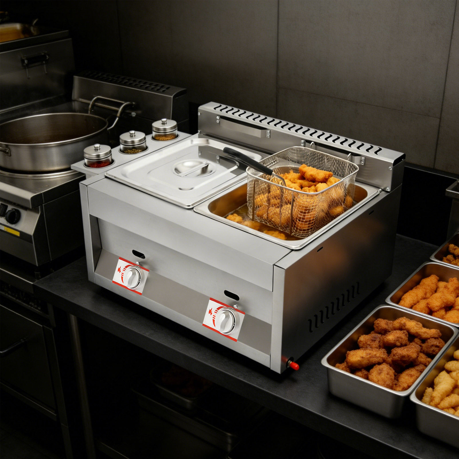 6Lx2 Dual Tank Commercial Gas  - Food Energy Snacks recension och pris
