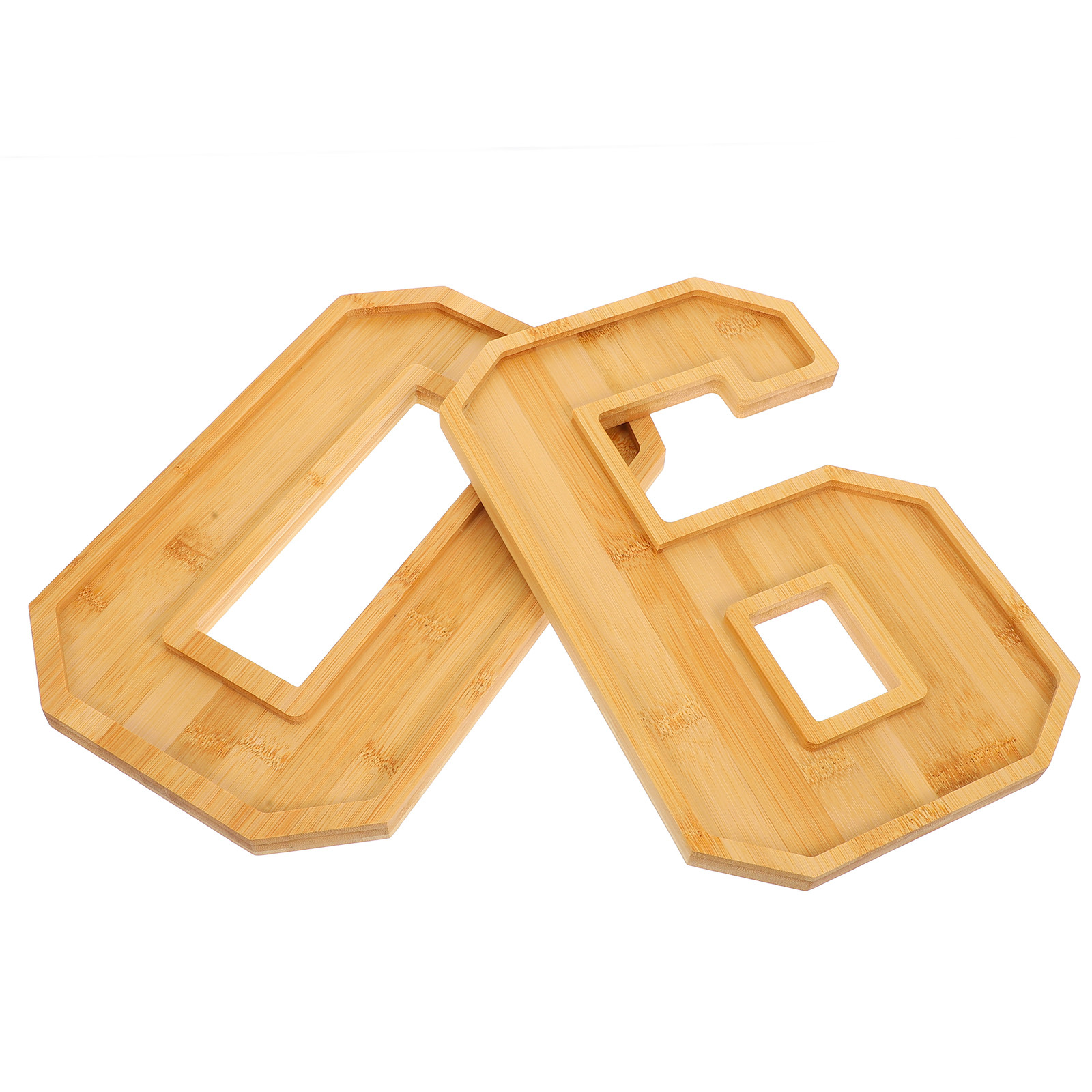 1Set Wood Number 60 Snack Tray - Food Platter Snacks recension och pris