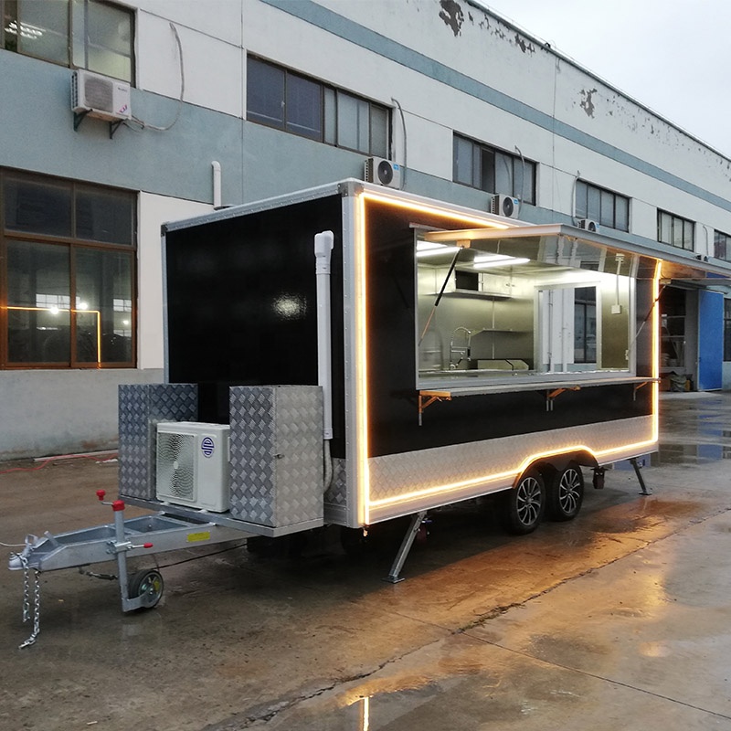 Square Type Food Trailer Custo - Food Energy Snacks recension och pris