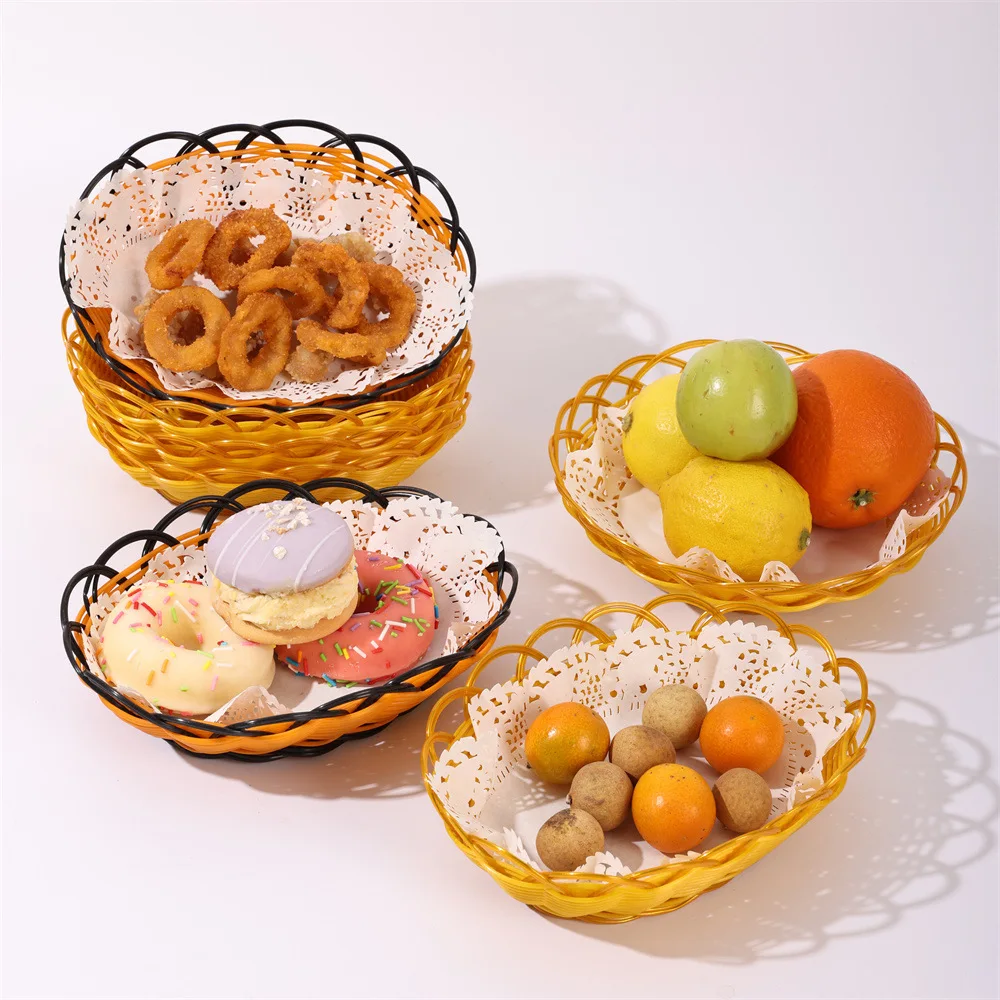 New Imitation Rattan Fruit Bas - Food Snacks Indian recension och pris