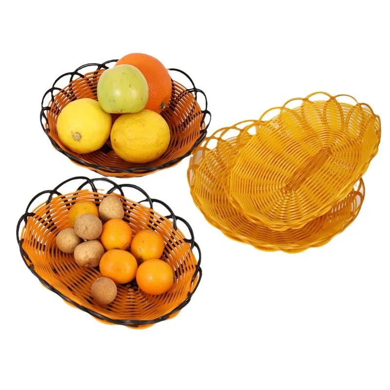 New Imitation Rattan Fruit Bas - Food Snacks Indian recension och pris
