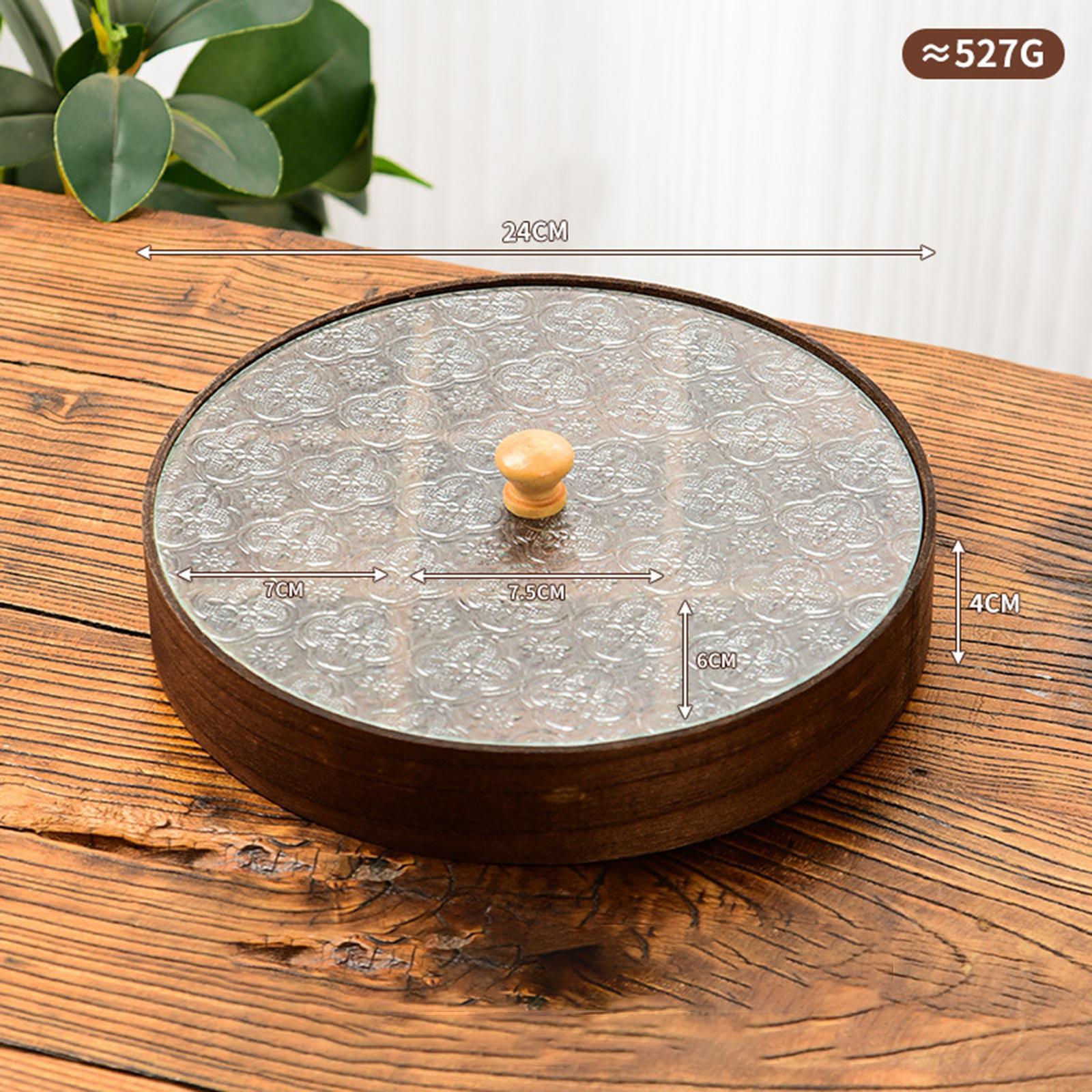 Wooden Glass Serving Bowl with - Food Platter Snacks recension och pris