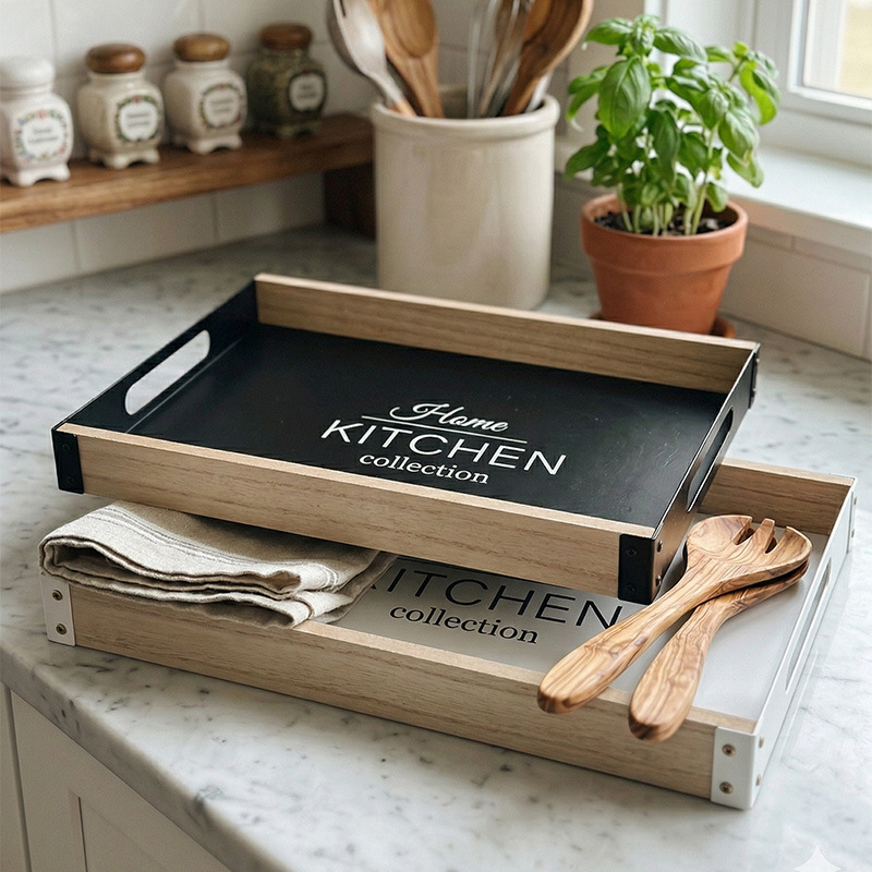 Nordic Breakfast Metal Tray wi - Food Platter Snacks recension och pris