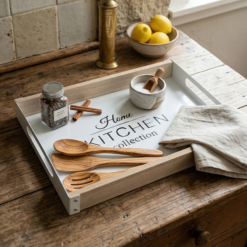 Nordic Breakfast Metal Tray wi - Food Platter Snacks recension och pris