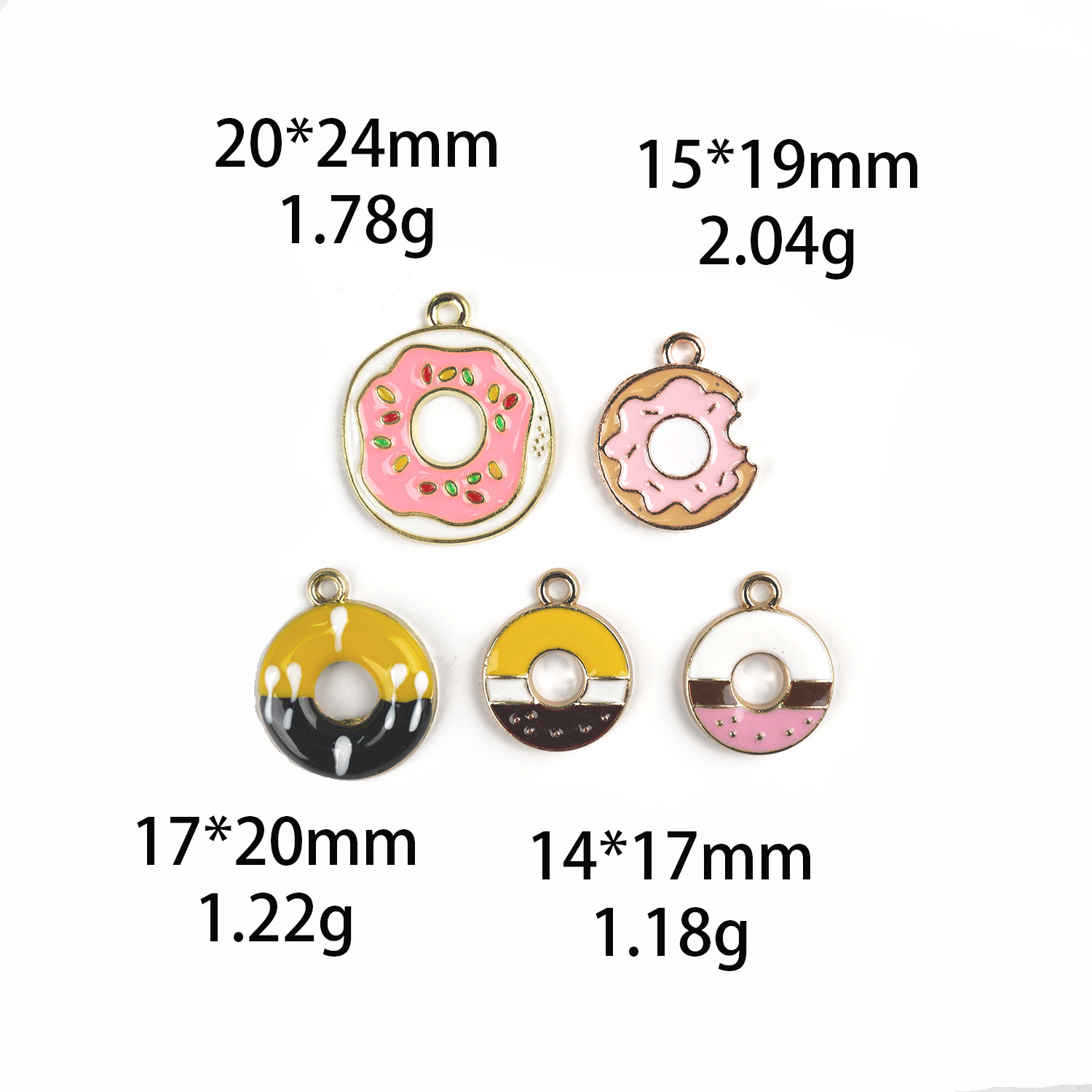 10 Pcs Colorful Enamel Cute Do - Zinc Food Snacks recension och pris