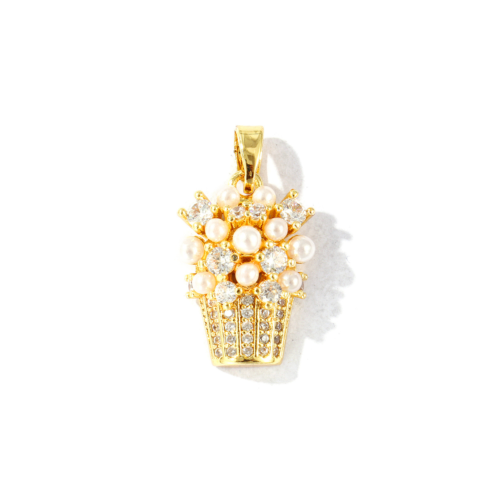 2 PCs Brass Charm Pendant 18K  - Foods X recension och pris