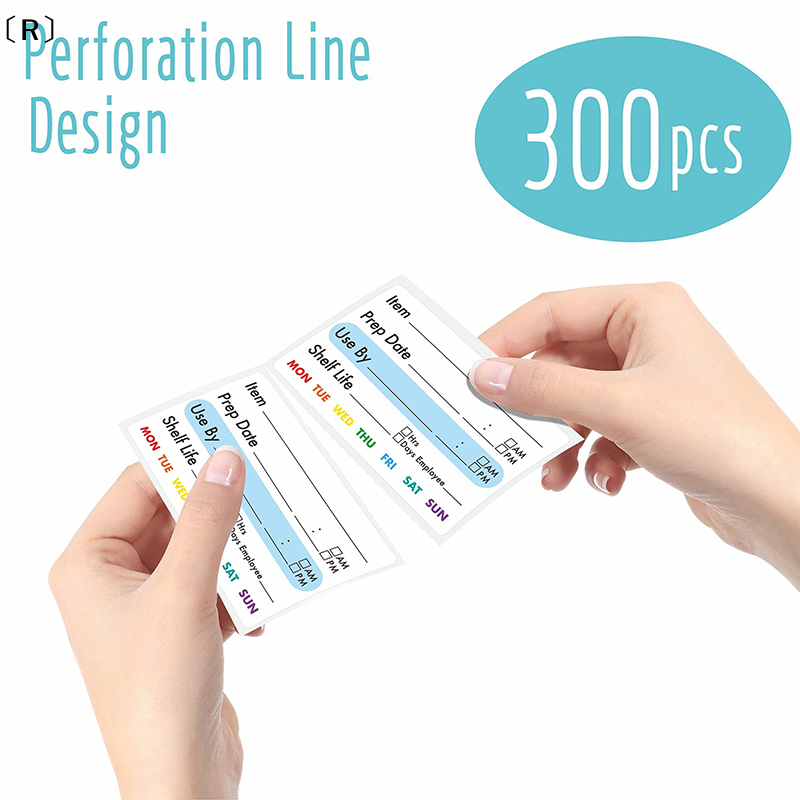〔R〕300Pcs Roll Kitchen Date Fo - Food Snacks Label recension och pris