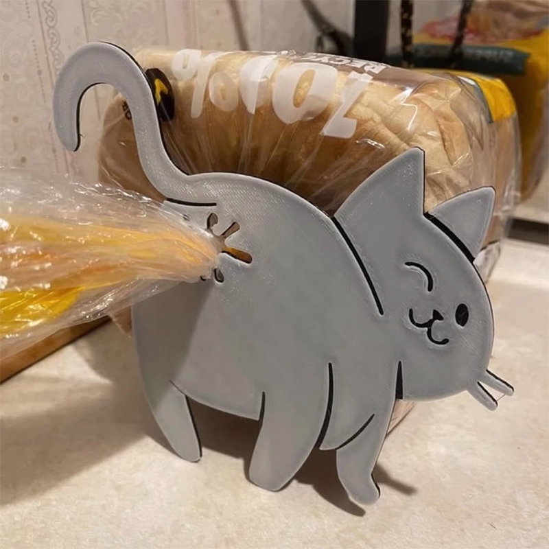 2pcs 3D Cat Butt Bread Bag Cli - Food Lovers Snacks recension och pris