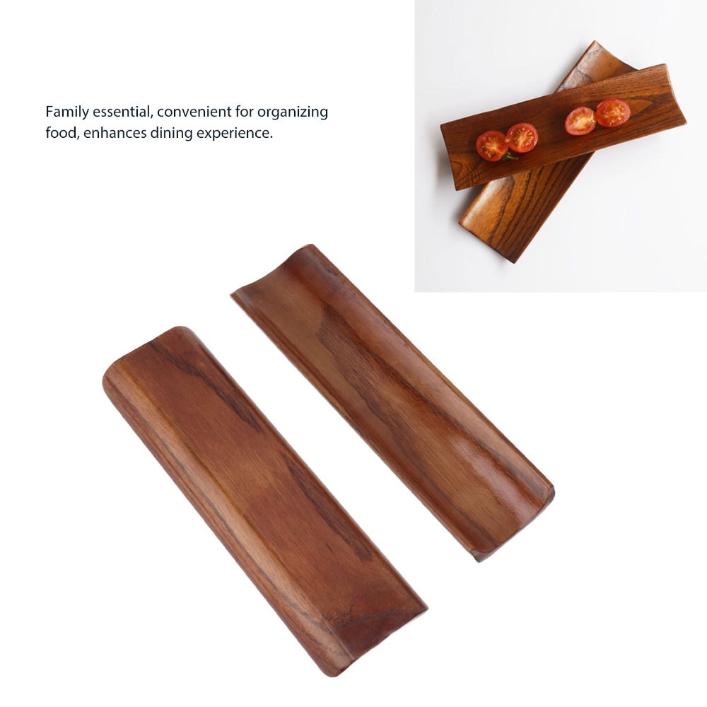 2PCS Serving Plates Wooden Sus - Food Platter Snacks recension och pris