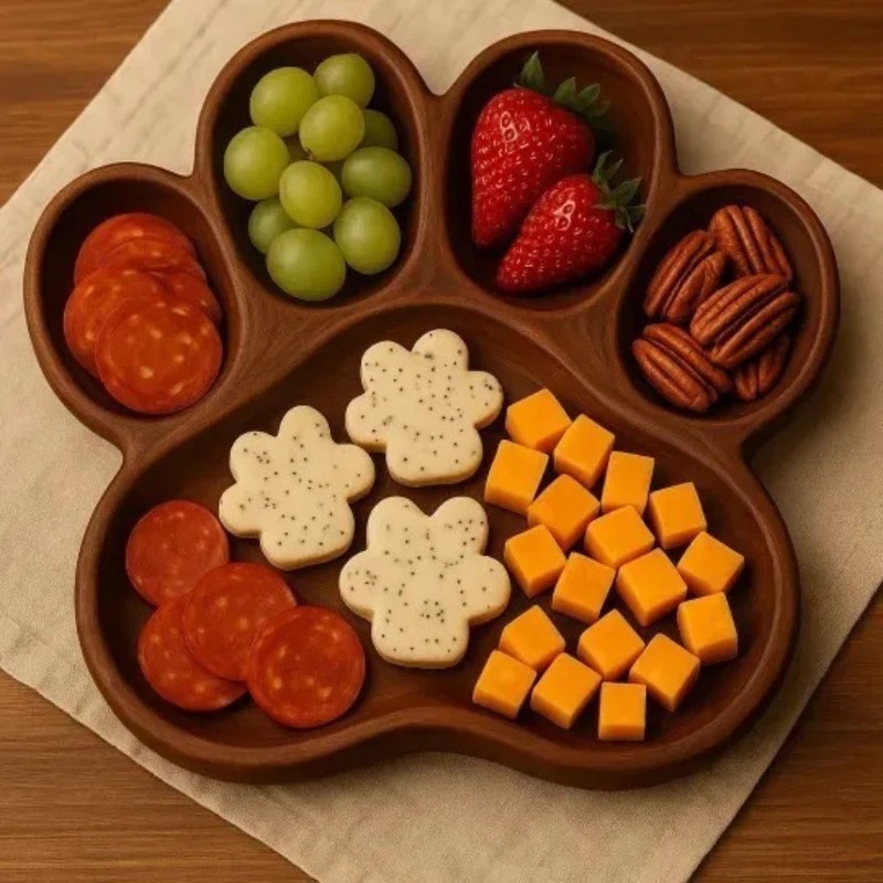 Wooden Octopus Serving Tray, M - Food Platter Snacks recension och pris