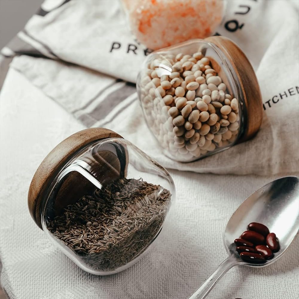 Glass Food  Containers with Wo - Foods X recension och pris