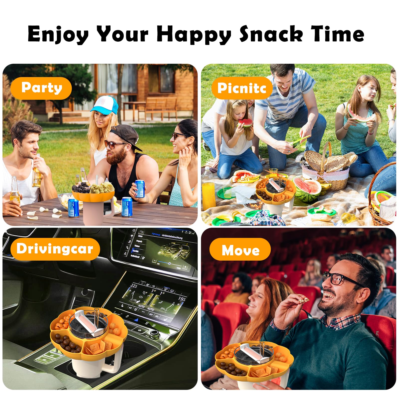 Reusable Silicone Snack Platte - Food Platter Snacks recension och pris
