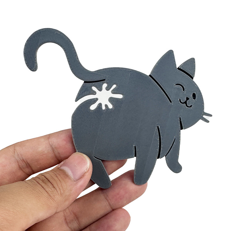 * * New Sale 2pcs 3D Cat Butt  - Food Lovers Snacks recension och pris