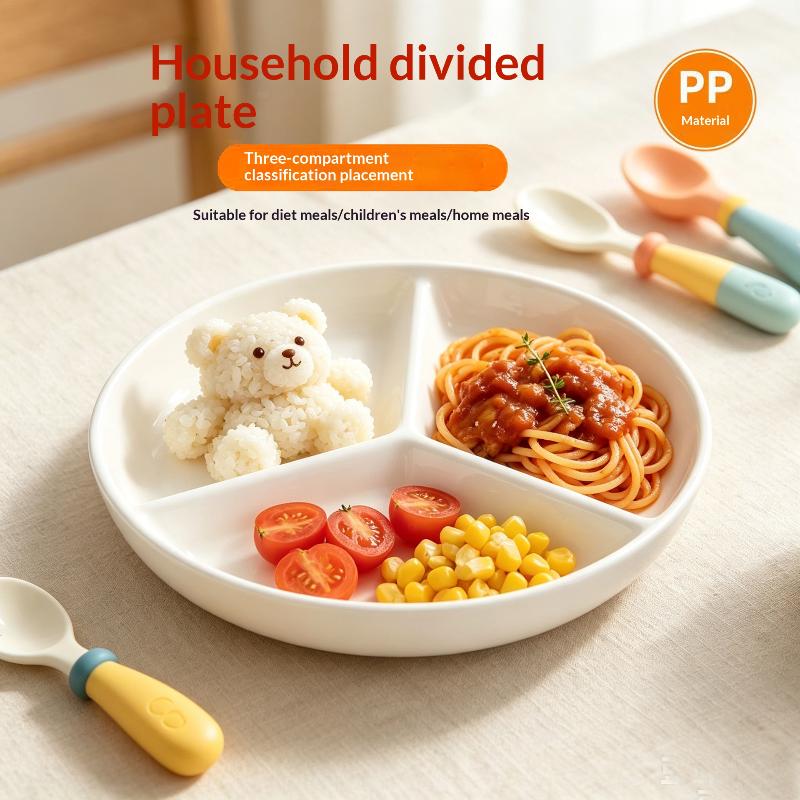 3 Compartments Grid-shaped Din - Food Platter Snacks recension och pris