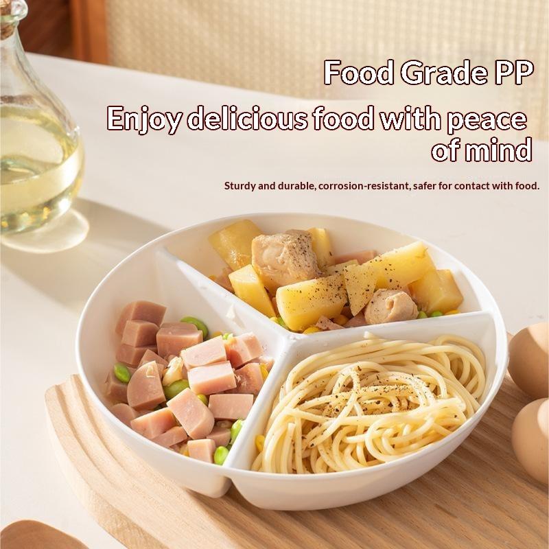 3 Compartments Grid-shaped Din - Food Platter Snacks recension och pris