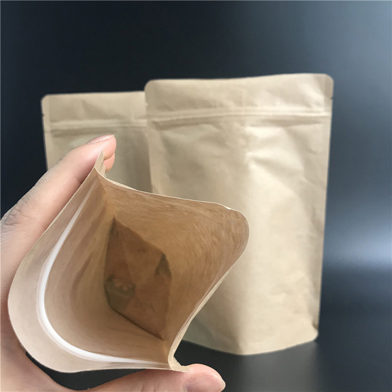 50pcs Resealable Doypack Brown - Food Energy Snacks recension och pris
