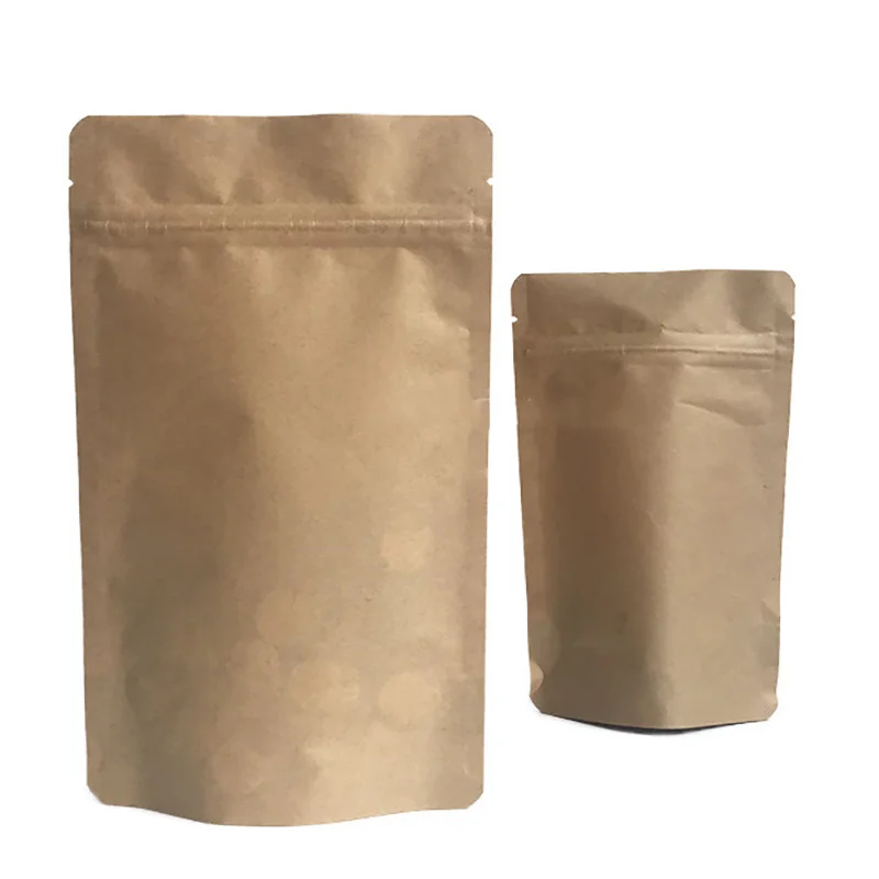 50pcs Resealable Doypack Brown - Food Energy Snacks recension och pris