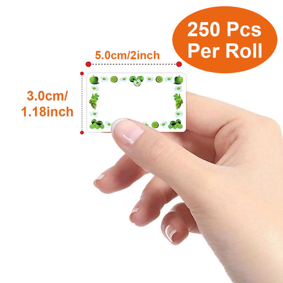 250Pcs Rectangle Canning Label - Foods X recension och pris